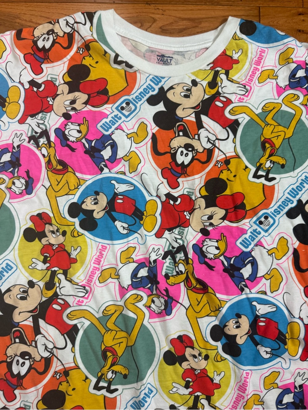 Walt Disney Vault Collection Mickey & Friends All Over Print T-Shirt - Picture 2 of 6